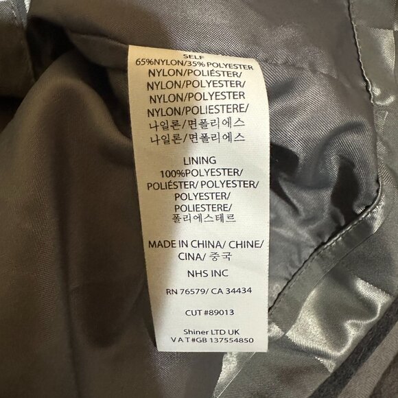 Santa Cruz Men's Checkered Silver Gray Windbreaker Jacket Large Polyester Button - Picture 7 of 7